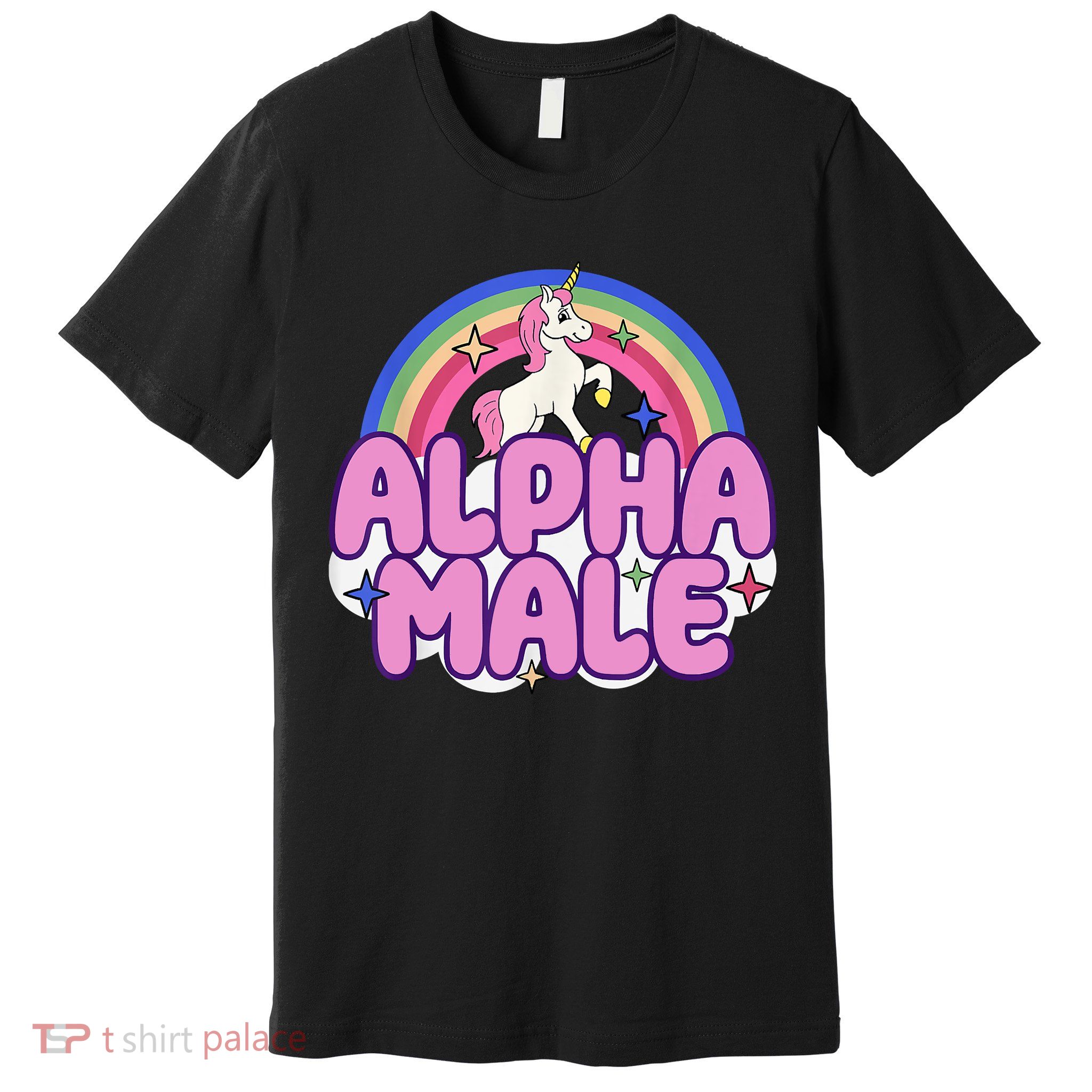 Alpha Male Unicorn Funny Sarcastic Ironic Weird Humor Premium T-Shirt