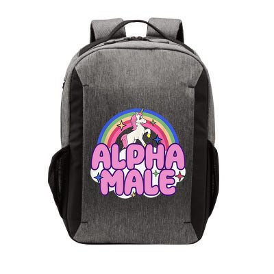 Alpha Male Unicorn Funny Sarcastic Ironic Weird Humor Vector Backpack
