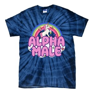 Alpha Male Unicorn Funny Sarcastic Ironic Weird Humor Tie-Dye T-Shirt