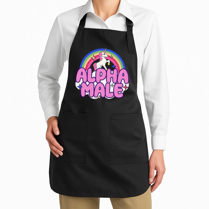 Alpha Male Unicorn Funny Sarcastic Ironic Weird Apron