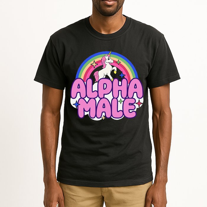 Alpha Male Unicorn Funny Sarcastic Ironic Weird Tall T-Shirt