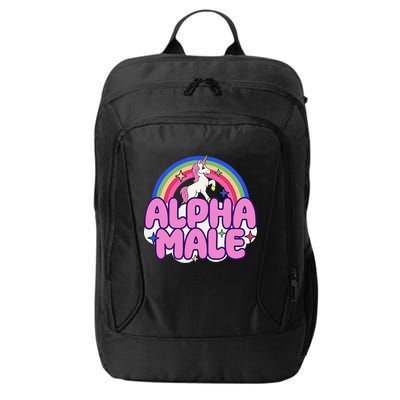 Alpha Male Unicorn Funny Sarcastic Ironic Weird City Backpack