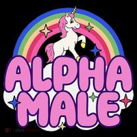 Alpha Male Unicorn Funny Sarcastic Ironic Weird City Backpack