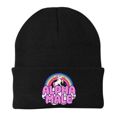 Alpha Male Unicorn Funny Sarcastic Ironic Weird Beanie