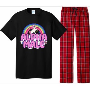 Alpha Male Unicorn Funny Sarcastic Ironic Weird Pajama Set