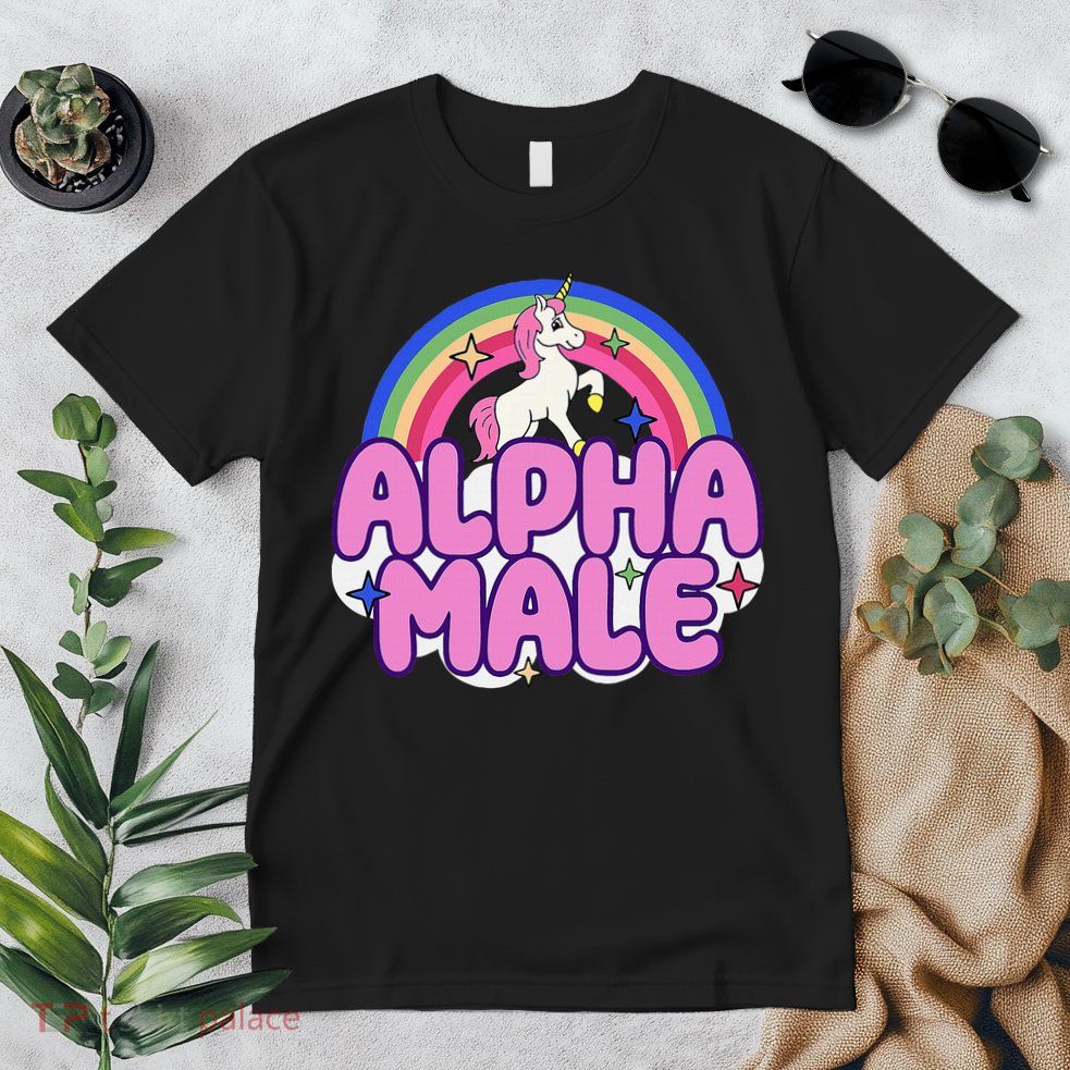 Alpha Male Unicorn Funny Sarcastic Ironic Weird Premium T-Shirt