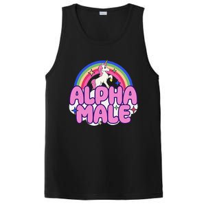 Alpha Male Unicorn Funny Sarcastic Ironic Weird PosiCharge Competitor Tank