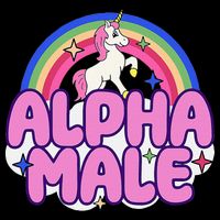 Alpha Male Unicorn Funny Sarcastic Ironic Weird Wool Snapback Cap