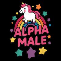 Alpha Male Unicorn Funny Embarrassing Joke Ironic Backpack