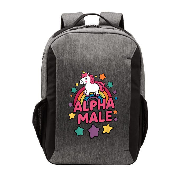 Alpha Male Unicorn Funny Embarrassing Joke Ironic Vector Backpack