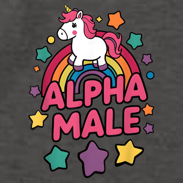 Alpha Male Unicorn Funny Embarrassing Joke Ironic Vector Backpack