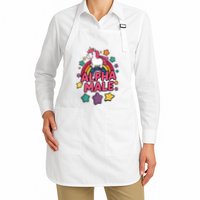 Alpha Male Unicorn Funny Embarrassing Joke Ironic Apron