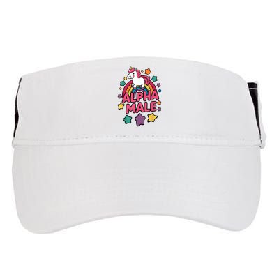 Alpha Male Unicorn Funny Embarrassing Joke Ironic Adult Drive Performance Visor