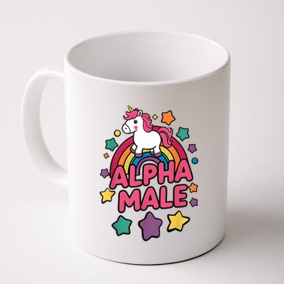 Alpha Male Unicorn Funny Embarrassing Joke Ironic Mug
