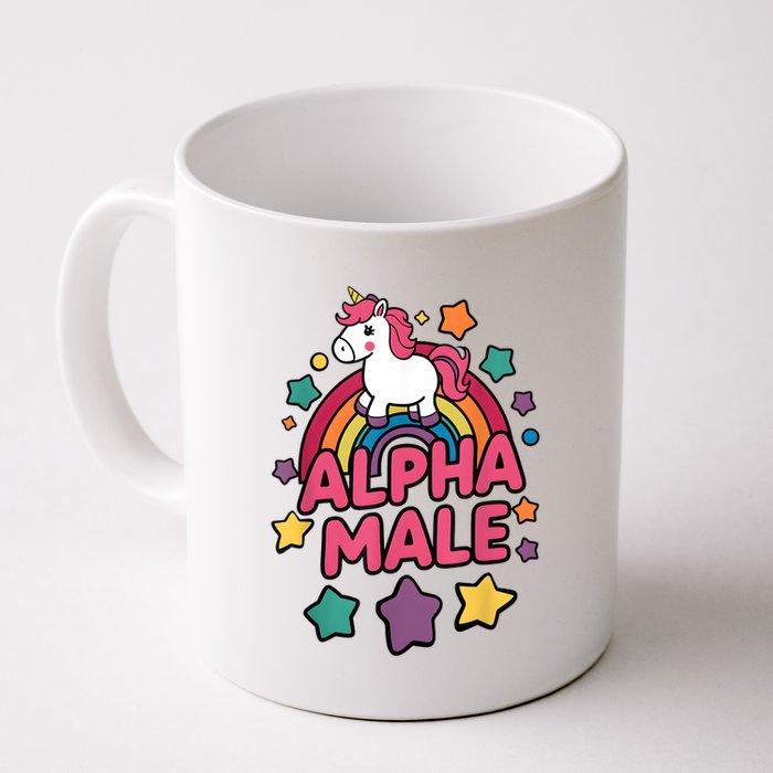 Alpha Male Unicorn Funny Embarrassing Joke Ironic Mug