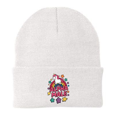 Alpha Male Unicorn Funny Embarrassing Joke Ironic Beanie