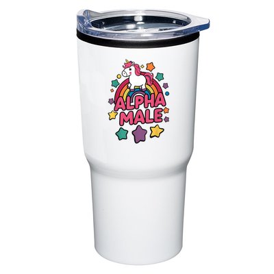 Alpha Male Unicorn Funny Embarrassing Joke Ironic Tumbler