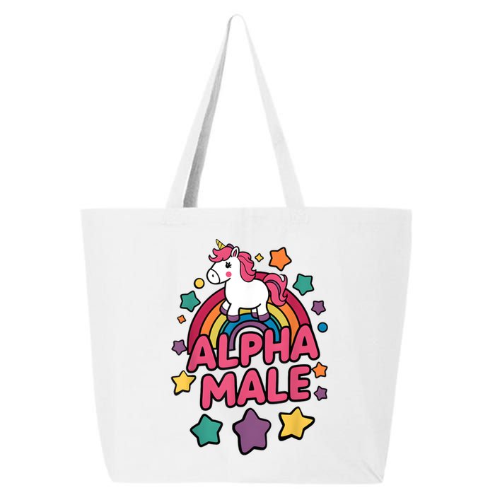 Alpha Male Unicorn Funny Embarrassing Joke Ironic 25L Jumbo Tote