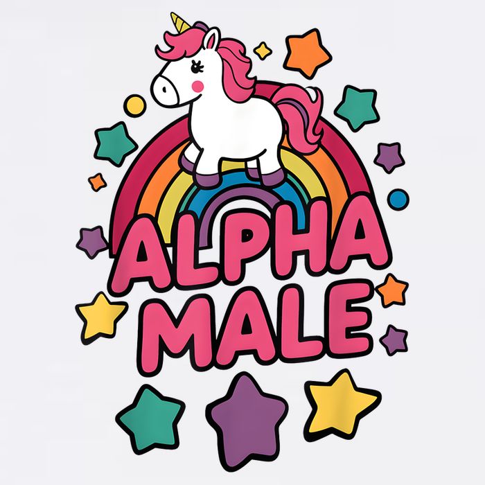 Alpha Male Unicorn Funny Embarrassing Joke Ironic Wool Snapback Cap