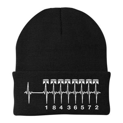 American Muscle V 8 Car Engine 18436572 Heart Beat Ecg Beanie