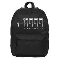 American Muscle V 8 Car Engine 18436572 Heart Beat Ecg 16 in Basic Backpack
