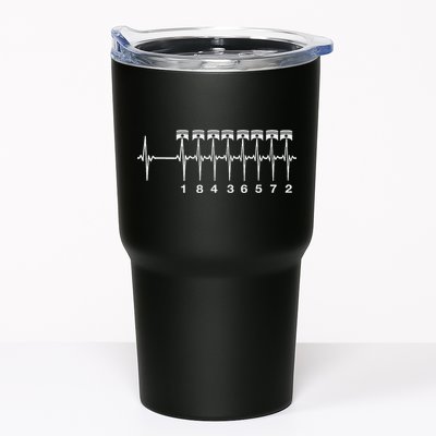 American Muscle V 8 Car Engine 18436572 Heart Beat Ecg Tumbler