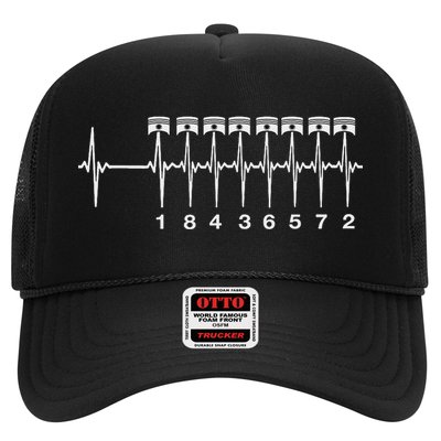 American Muscle V 8 Car Engine 18436572 Heart Beat Ecg Hat