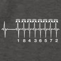American Muscle V 8 Car Engine 18436572 Heart Beat Ecg Vector Backpack