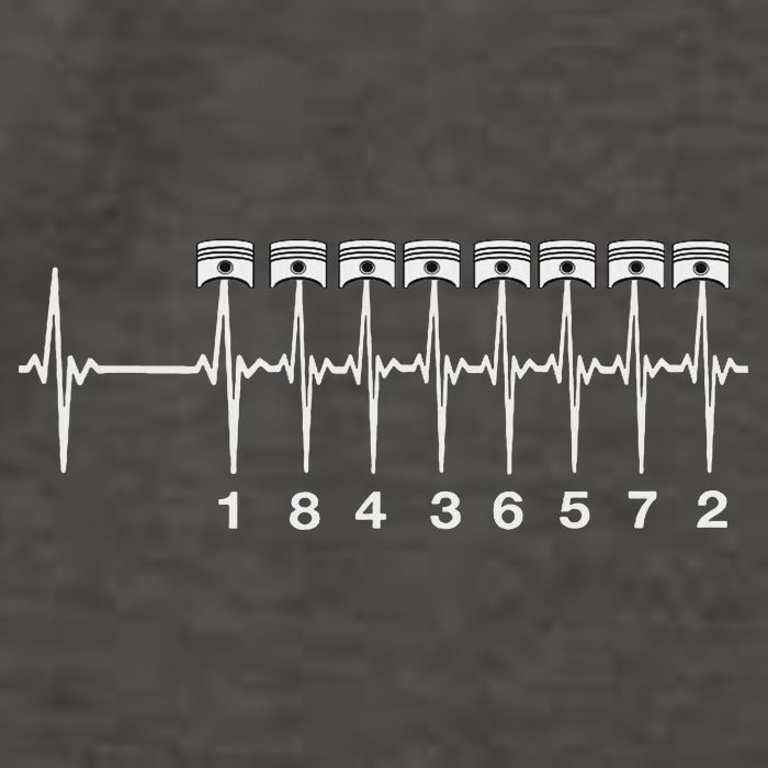 American Muscle V 8 Car Engine 18436572 Heart Beat Ecg Vector Backpack