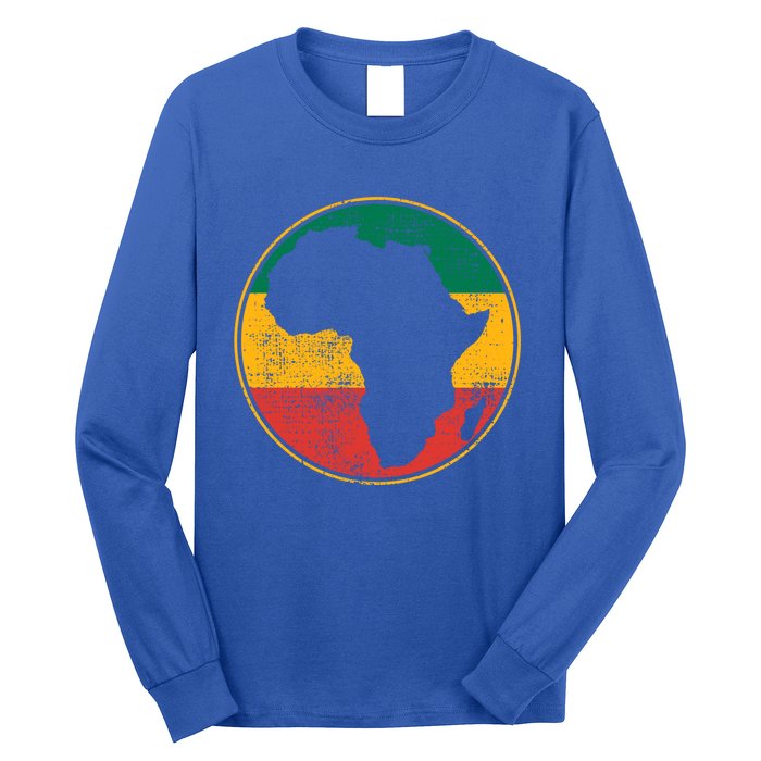 Africa Map Vintage Gift Long Sleeve Shirt