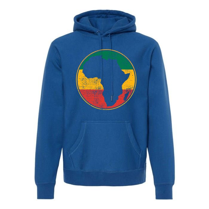 Africa Map Vintage Gift Premium Hoodie