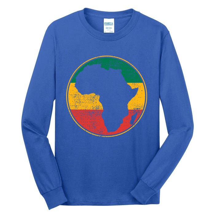 Africa Map Vintage Gift Tall Long Sleeve T-Shirt