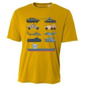 Army Military Vehicles Lovers Military Cooling Performance Crew T-Shirt