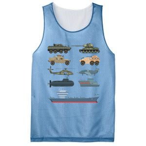 Army Military Vehicles Lovers Military Mesh Reversible Basketball Jersey Tank