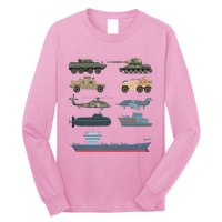 Army Military Vehicles Lovers Military Long Sleeve Shirt