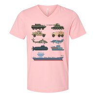 Army Military Vehicles Lovers Military V-Neck T-Shirt