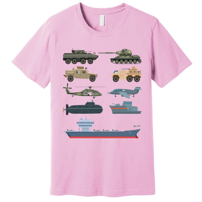 Army Military Vehicles Lovers Military Premium T-Shirt