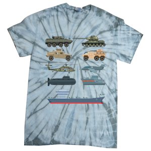 Army Military Vehicles Lovers Military Tie-Dye T-Shirt