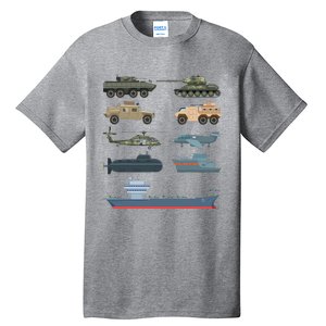 Army Military Vehicles Lovers Military Tall T-Shirt