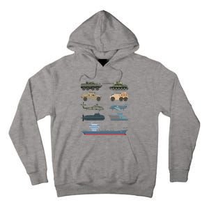 Army Military Vehicles Lovers Military Tall Hoodie