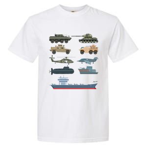 Army Military Vehicles Lovers Military Garment-Dyed Heavyweight T-Shirt