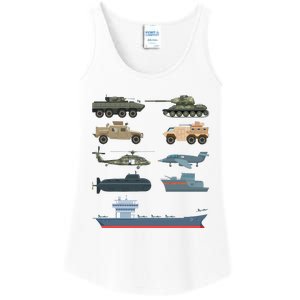 Army Military Vehicles Lovers Military Ladies Essential Tank