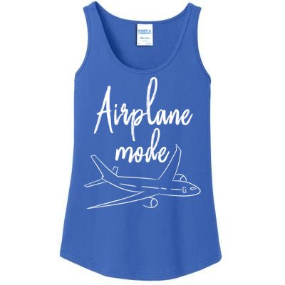 Airplane Mode Vacation Travel Gift Ladies Essential Tank