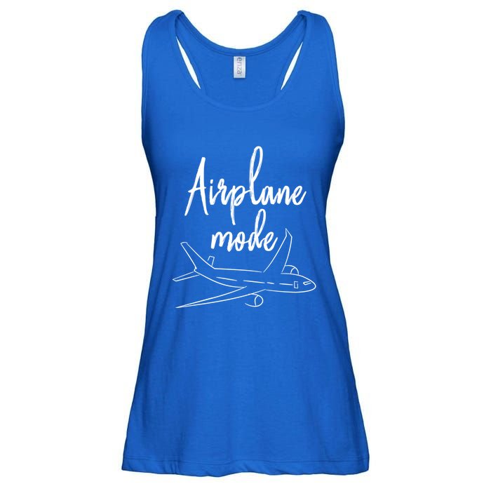 Airplane Mode Vacation Travel Gift Ladies Essential Flowy Tank