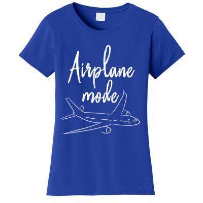 Airplane Mode Vacation Travel Gift Women's T-Shirt