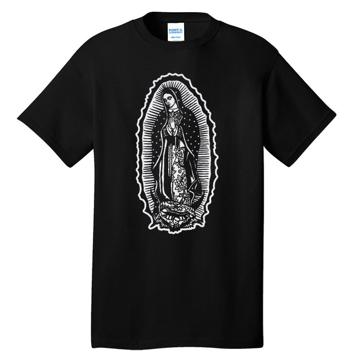 Ave Maria Virgin Mary Our Lady Of Guadalupe Marian Tall T-Shirt