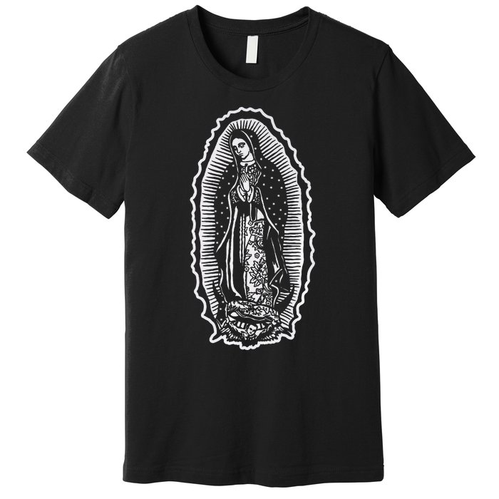 Ave Maria Virgin Mary Our Lady Of Guadalupe Marian Premium T-Shirt