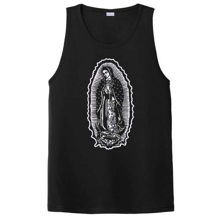 Ave Maria Virgin Mary Our Lady Of Guadalupe Marian PosiCharge Competitor Tank