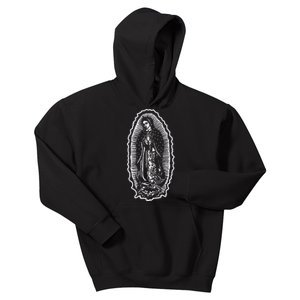 Ave Maria Virgin Mary Our Lady Of Guadalupe Marian Kids Hoodie