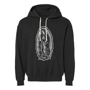 Ave Maria Virgin Mary Our Lady Of Guadalupe Marian Garment-Dyed Fleece Hoodie